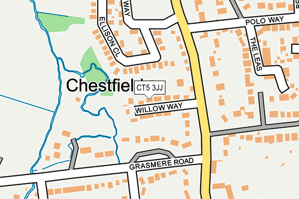 CT5 3JJ map - OS OpenMap – Local (Ordnance Survey)