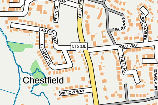 CT5 3JL map - OS OpenMap – Local (Ordnance Survey)