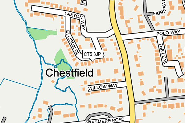 CT5 3JP map - OS OpenMap – Local (Ordnance Survey)