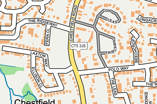 CT5 3JS map - OS OpenMap – Local (Ordnance Survey)