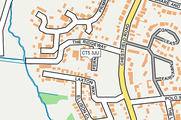 CT5 3JU map - OS OpenMap – Local (Ordnance Survey)