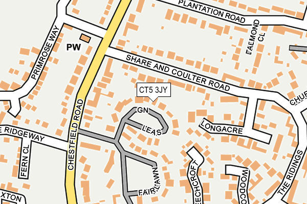 CT5 3JY map - OS OpenMap – Local (Ordnance Survey)