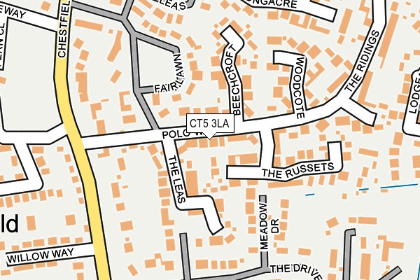 CT5 3LA map - OS OpenMap – Local (Ordnance Survey)