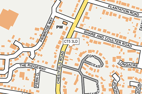 CT5 3LD map - OS OpenMap – Local (Ordnance Survey)