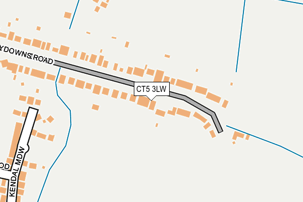CT5 3LW map - OS OpenMap – Local (Ordnance Survey)