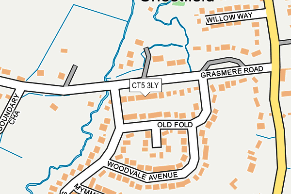 CT5 3LY map - OS OpenMap – Local (Ordnance Survey)