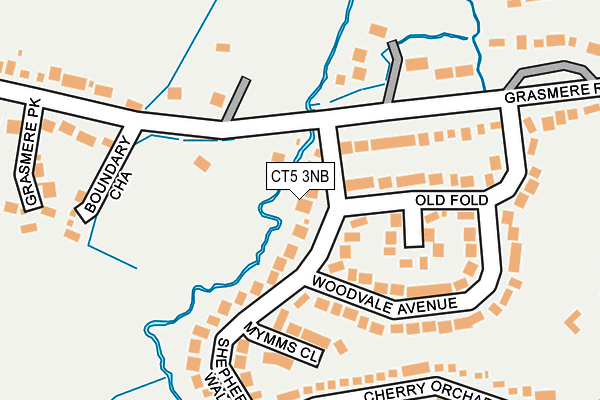 CT5 3NB map - OS OpenMap – Local (Ordnance Survey)
