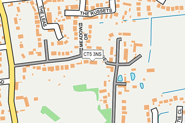 CT5 3NS map - OS OpenMap – Local (Ordnance Survey)