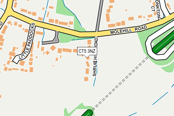 CT5 3NZ map - OS OpenMap – Local (Ordnance Survey)