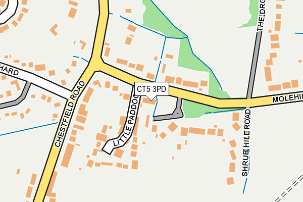 CT5 3PD map - OS OpenMap – Local (Ordnance Survey)