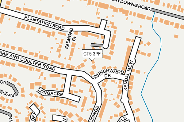 CT5 3PF map - OS OpenMap – Local (Ordnance Survey)