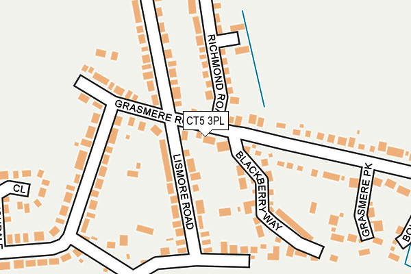 CT5 3PL map - OS OpenMap – Local (Ordnance Survey)