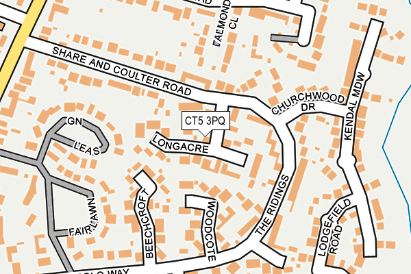 CT5 3PQ map - OS OpenMap – Local (Ordnance Survey)