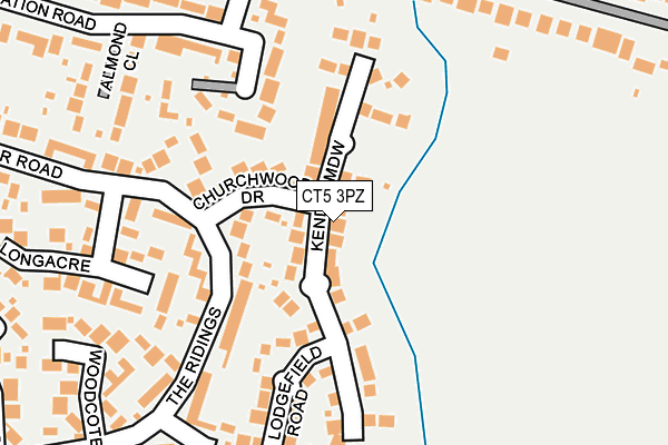 CT5 3PZ map - OS OpenMap – Local (Ordnance Survey)