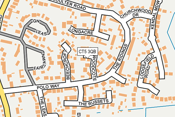 CT5 3QB map - OS OpenMap – Local (Ordnance Survey)