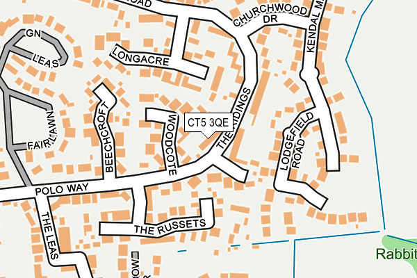 CT5 3QE map - OS OpenMap – Local (Ordnance Survey)