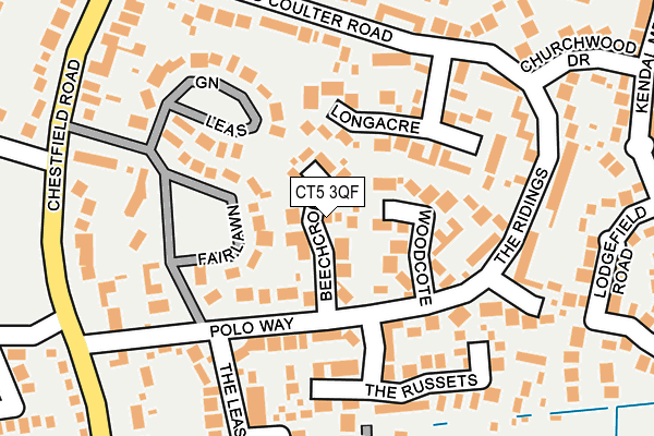 CT5 3QF map - OS OpenMap – Local (Ordnance Survey)