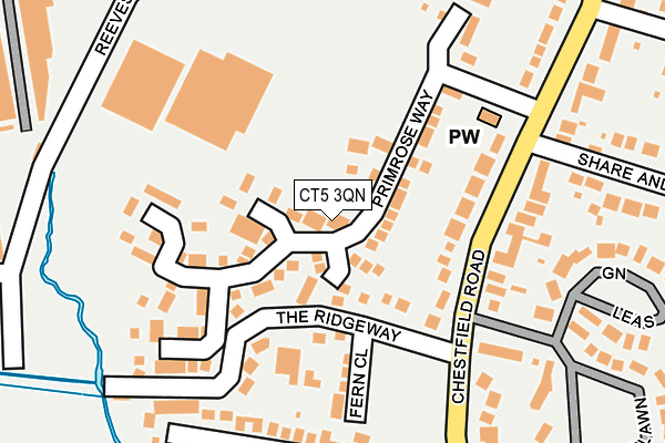 CT5 3QN map - OS OpenMap – Local (Ordnance Survey)