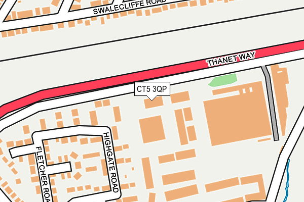 CT5 3QP map - OS OpenMap – Local (Ordnance Survey)