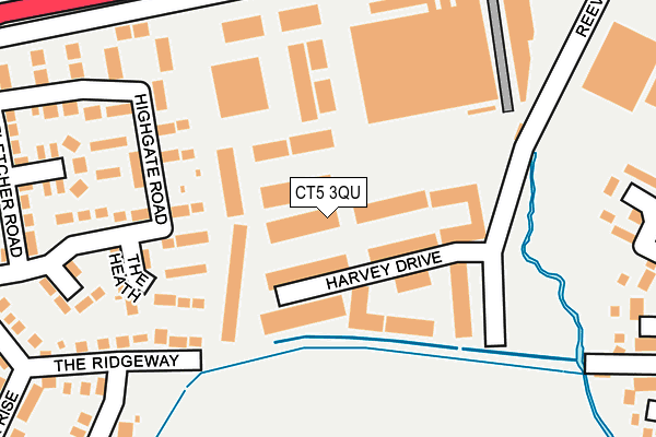 CT5 3QU map - OS OpenMap – Local (Ordnance Survey)