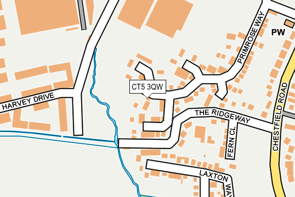 CT5 3QW map - OS OpenMap – Local (Ordnance Survey)