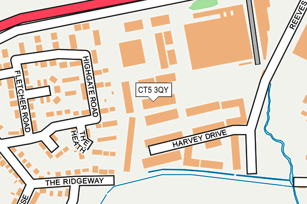 CT5 3QY map - OS OpenMap – Local (Ordnance Survey)