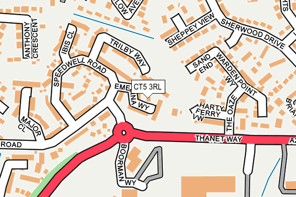 CT5 3RL map - OS OpenMap – Local (Ordnance Survey)