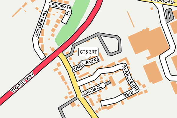 CT5 3RT map - OS OpenMap – Local (Ordnance Survey)