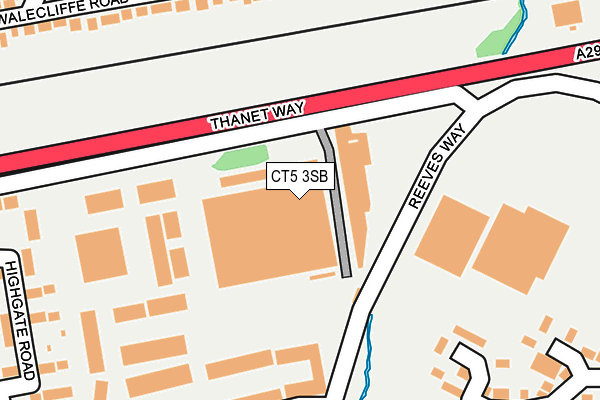 CT5 3SB map - OS OpenMap – Local (Ordnance Survey)