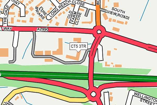 CT5 3TR map - OS OpenMap – Local (Ordnance Survey)