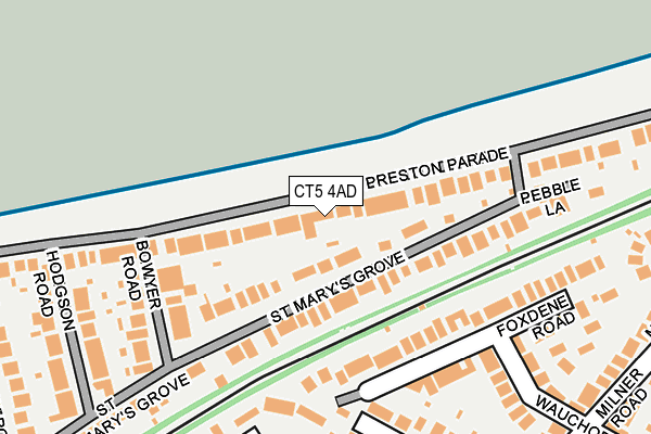 CT5 4AD map - OS OpenMap – Local (Ordnance Survey)