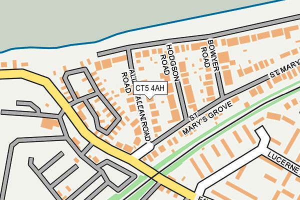 CT5 4AH map - OS OpenMap – Local (Ordnance Survey)