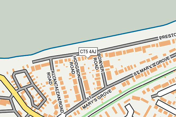 CT5 4AJ map - OS OpenMap – Local (Ordnance Survey)