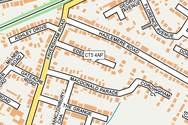 CT5 4AP map - OS OpenMap – Local (Ordnance Survey)