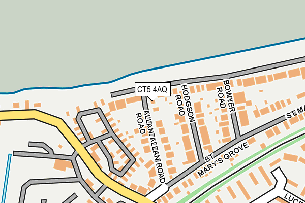 CT5 4AQ map - OS OpenMap – Local (Ordnance Survey)