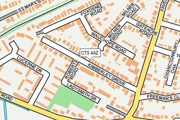 CT5 4AZ map - OS OpenMap – Local (Ordnance Survey)