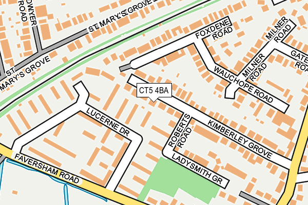 CT5 4BA map - OS OpenMap – Local (Ordnance Survey)