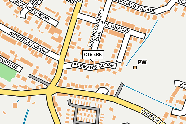 CT5 4BB map - OS OpenMap – Local (Ordnance Survey)