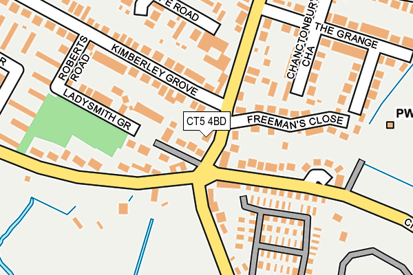 CT5 4BD map - OS OpenMap – Local (Ordnance Survey)