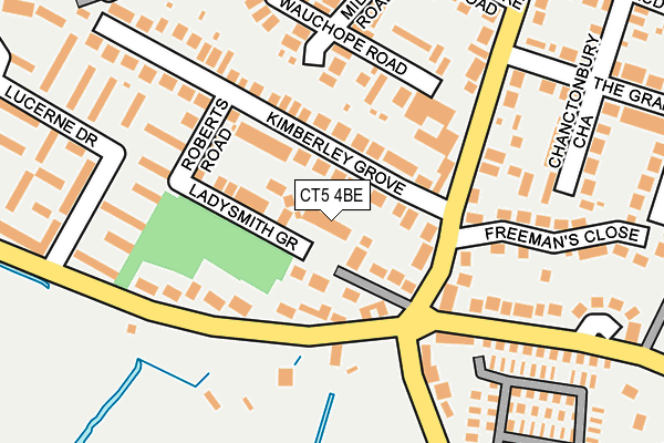 CT5 4BE map - OS OpenMap – Local (Ordnance Survey)