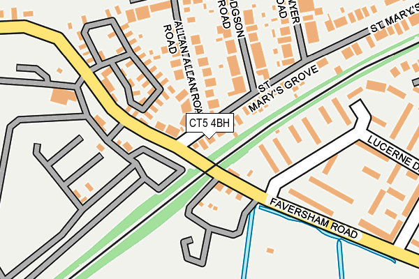 CT5 4BH map - OS OpenMap – Local (Ordnance Survey)