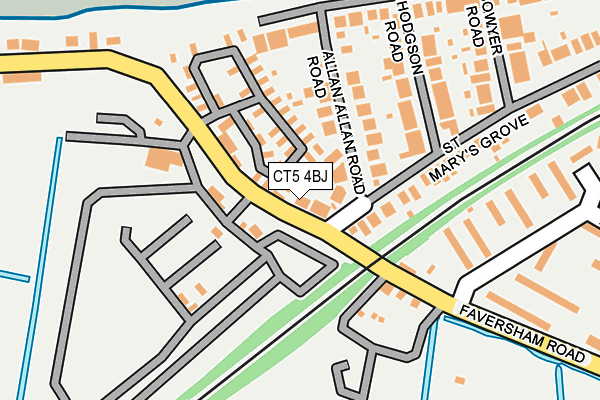 CT5 4BJ map - OS OpenMap – Local (Ordnance Survey)