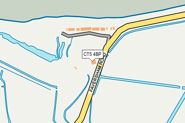 CT5 4BP map - OS OpenMap – Local (Ordnance Survey)