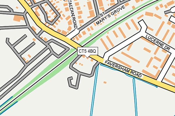 CT5 4BQ map - OS OpenMap – Local (Ordnance Survey)