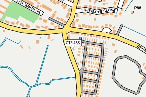 CT5 4BS map - OS OpenMap – Local (Ordnance Survey)