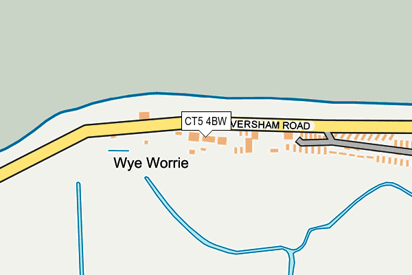 CT5 4BW map - OS OpenMap – Local (Ordnance Survey)