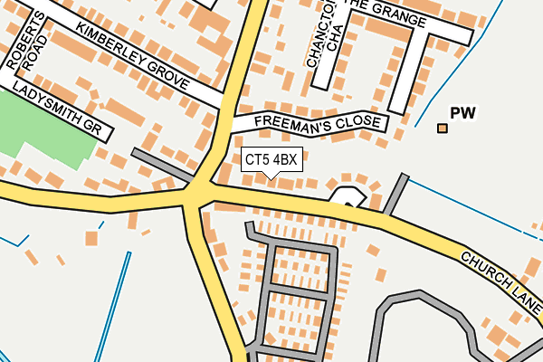 CT5 4BX map - OS OpenMap – Local (Ordnance Survey)