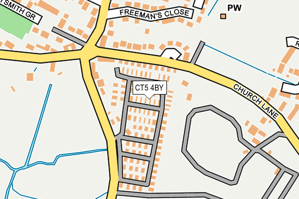 CT5 4BY map - OS OpenMap – Local (Ordnance Survey)