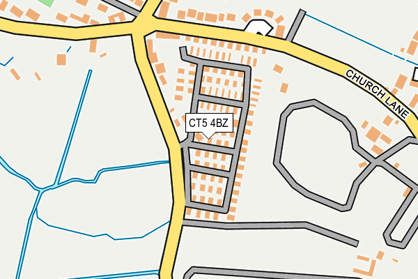 CT5 4BZ map - OS OpenMap – Local (Ordnance Survey)