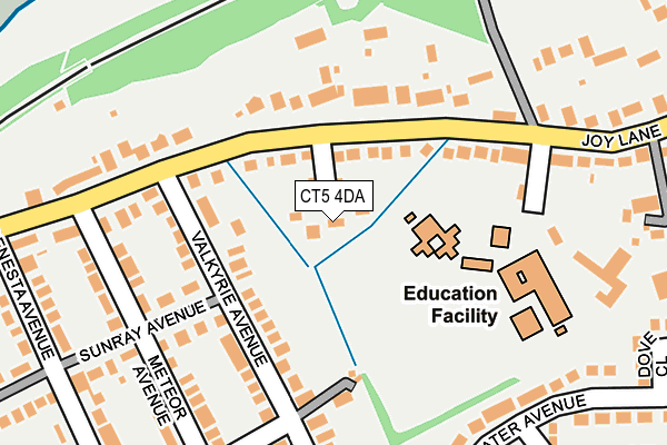 CT5 4DA map - OS OpenMap – Local (Ordnance Survey)